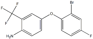 4-(2-bromo-4-fluorophenoxy)-2-(trifluoromethyl)aniline Structure