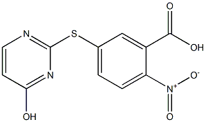  5-[(4-hydroxypyrimidin-2-yl)sulfanyl]-2-nitrobenzoic acid