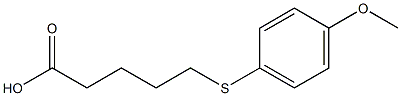 5-[(4-methoxyphenyl)sulfanyl]pentanoic acid Structure