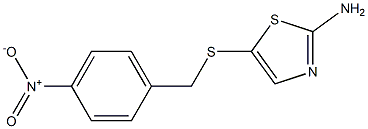 5-[(4-nitrobenzyl)thio]-1,3-thiazol-2-amine 结构式