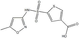 5-[(5-methyl-1,2-oxazol-3-yl)sulfamoyl]thiophene-3-carboxylic acid