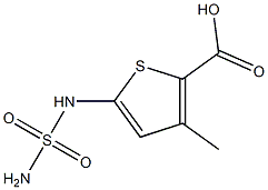 5-[(aminosulfonyl)amino]-3-methylthiophene-2-carboxylic acid Structure