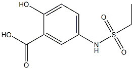 5-[(ethylsulfonyl)amino]-2-hydroxybenzoic acid Struktur