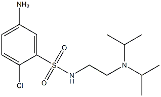 5-amino-N-{2-[bis(propan-2-yl)amino]ethyl}-2-chlorobenzene-1-sulfonamide