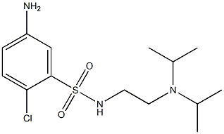  5-amino-N-{2-[bis(propan-2-yl)amino]ethyl}-2-chlorobenzene-1-sulfonamide