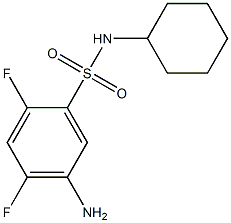  5-amino-N-cyclohexyl-2,4-difluorobenzene-1-sulfonamide