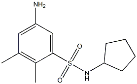 5-amino-N-cyclopentyl-2,3-dimethylbenzene-1-sulfonamide Structure