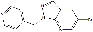 5-bromo-1-(pyridin-4-ylmethyl)-1H-pyrazolo[3,4-b]pyridine Structure