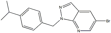 5-bromo-1-{[4-(propan-2-yl)phenyl]methyl}-1H-pyrazolo[3,4-b]pyridine|