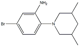 5-bromo-2-(3,5-dimethylpiperidin-1-yl)aniline Struktur