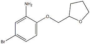 5-bromo-2-(oxolan-2-ylmethoxy)aniline,,结构式