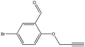 5-bromo-2-(prop-2-yn-1-yloxy)benzaldehyde,,结构式