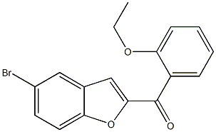 5-bromo-2-[(2-ethoxyphenyl)carbonyl]-1-benzofuran 化学構造式