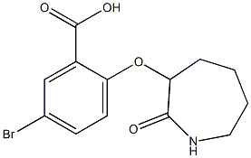 5-bromo-2-[(2-oxoazepan-3-yl)oxy]benzoic acid Structure