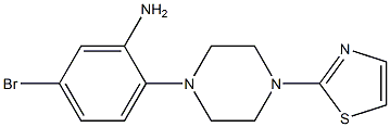  5-bromo-2-[4-(1,3-thiazol-2-yl)piperazin-1-yl]aniline