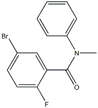 5-bromo-2-fluoro-N-methyl-N-phenylbenzamide 结构式