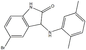 5-bromo-3-[(2,5-dimethylphenyl)amino]-2,3-dihydro-1H-indol-2-one Struktur