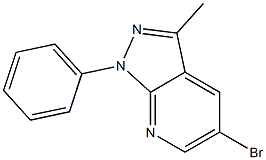 5-bromo-3-methyl-1-phenyl-1H-pyrazolo[3,4-b]pyridine Struktur