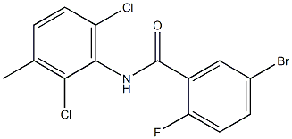 5-bromo-N-(2,6-dichloro-3-methylphenyl)-2-fluorobenzamide Structure