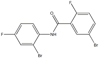 5-bromo-N-(2-bromo-4-fluorophenyl)-2-fluorobenzamide Structure