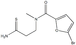 5-bromo-N-(2-carbamothioylethyl)-N-methylfuran-2-carboxamide Structure