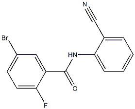 5-bromo-N-(2-cyanophenyl)-2-fluorobenzamide Structure