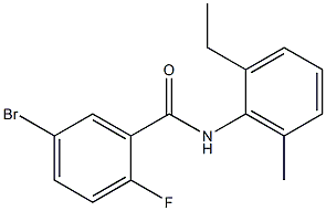 5-bromo-N-(2-ethyl-6-methylphenyl)-2-fluorobenzamide Structure