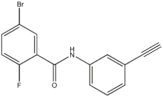 5-bromo-N-(3-ethynylphenyl)-2-fluorobenzamide Structure