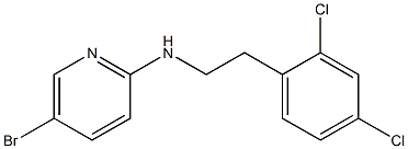 5-bromo-N-[2-(2,4-dichlorophenyl)ethyl]pyridin-2-amine,,结构式