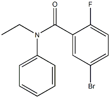 5-bromo-N-ethyl-2-fluoro-N-phenylbenzamide Structure