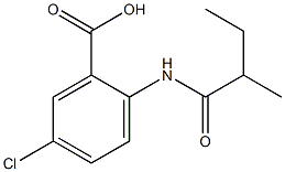 5-chloro-2-(2-methylbutanamido)benzoic acid Structure