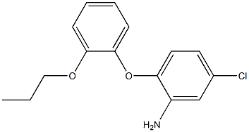 5-chloro-2-(2-propoxyphenoxy)aniline,,结构式