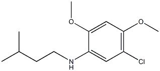 5-chloro-2,4-dimethoxy-N-(3-methylbutyl)aniline Struktur