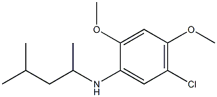 5-chloro-2,4-dimethoxy-N-(4-methylpentan-2-yl)aniline 结构式