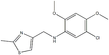  5-chloro-2,4-dimethoxy-N-[(2-methyl-1,3-thiazol-4-yl)methyl]aniline