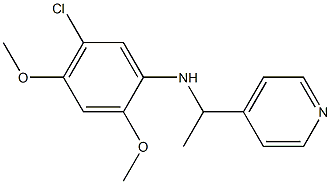  5-chloro-2,4-dimethoxy-N-[1-(pyridin-4-yl)ethyl]aniline