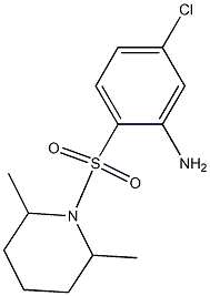 5-chloro-2-[(2,6-dimethylpiperidine-1-)sulfonyl]aniline,,结构式