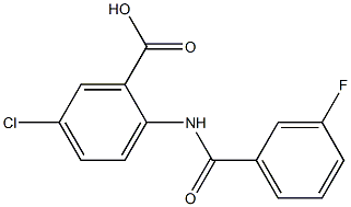 5-chloro-2-[(3-fluorobenzoyl)amino]benzoic acid