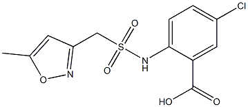 5-chloro-2-[(5-methyl-1,2-oxazol-3-yl)methanesulfonamido]benzoic acid