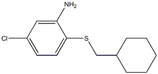 5-chloro-2-[(cyclohexylmethyl)sulfanyl]aniline Struktur