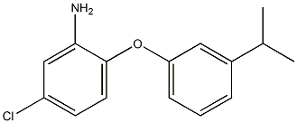 5-chloro-2-[3-(propan-2-yl)phenoxy]aniline,,结构式