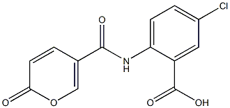 5-chloro-2-{[(2-oxo-2H-pyran-5-yl)carbonyl]amino}benzoic acid