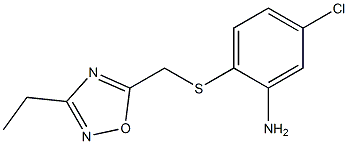 5-chloro-2-{[(3-ethyl-1,2,4-oxadiazol-5-yl)methyl]sulfanyl}aniline