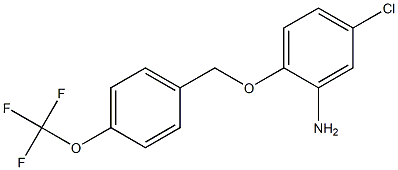 5-chloro-2-{[4-(trifluoromethoxy)phenyl]methoxy}aniline Structure