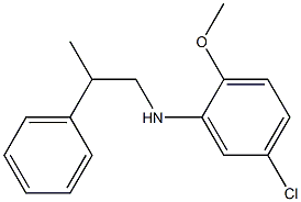 5-chloro-2-methoxy-N-(2-phenylpropyl)aniline Structure