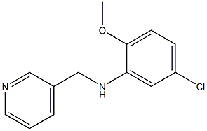 5-chloro-2-methoxy-N-(pyridin-3-ylmethyl)aniline Struktur