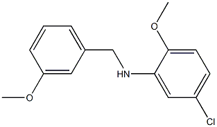  5-chloro-2-methoxy-N-[(3-methoxyphenyl)methyl]aniline