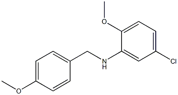 5-chloro-2-methoxy-N-[(4-methoxyphenyl)methyl]aniline Struktur