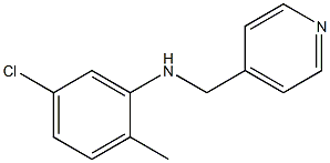 5-chloro-2-methyl-N-(pyridin-4-ylmethyl)aniline,,结构式