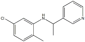 5-chloro-2-methyl-N-[1-(pyridin-3-yl)ethyl]aniline Structure